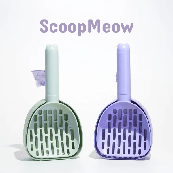 ScoopMeow Pala Arenero Verde Salvia y Lavanda pala arenero gato