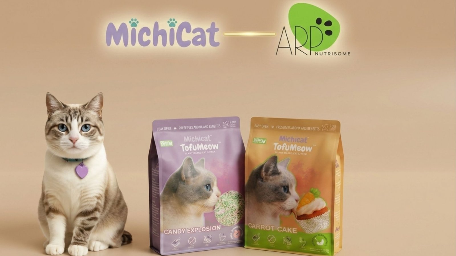 Acuerdo de distribución exclusiva MichiCat firma acuerdo de distribución exclusiva con ARP Nutrisome. TofuMeow llega a tiendas físicas de toda España.